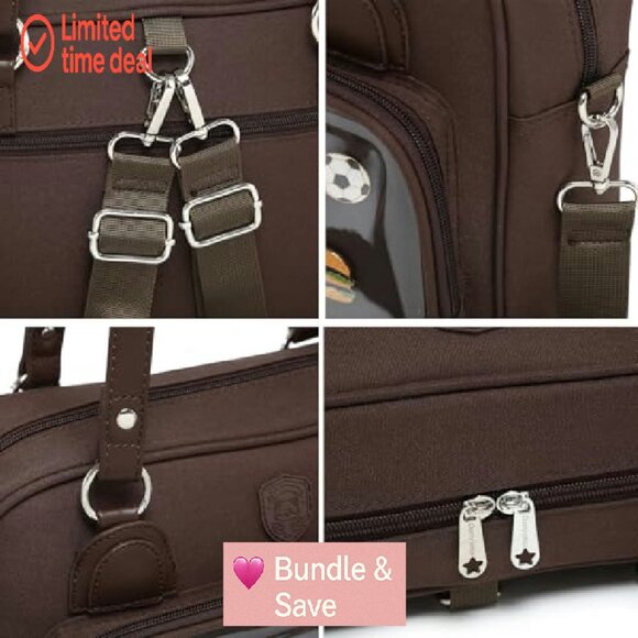 Oxford Ita Bag Crossbody Shoulder Satchel Messenger Backpack Pins Display - Picture 7 of 8